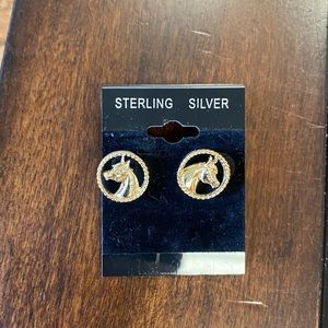 Horse head earrings